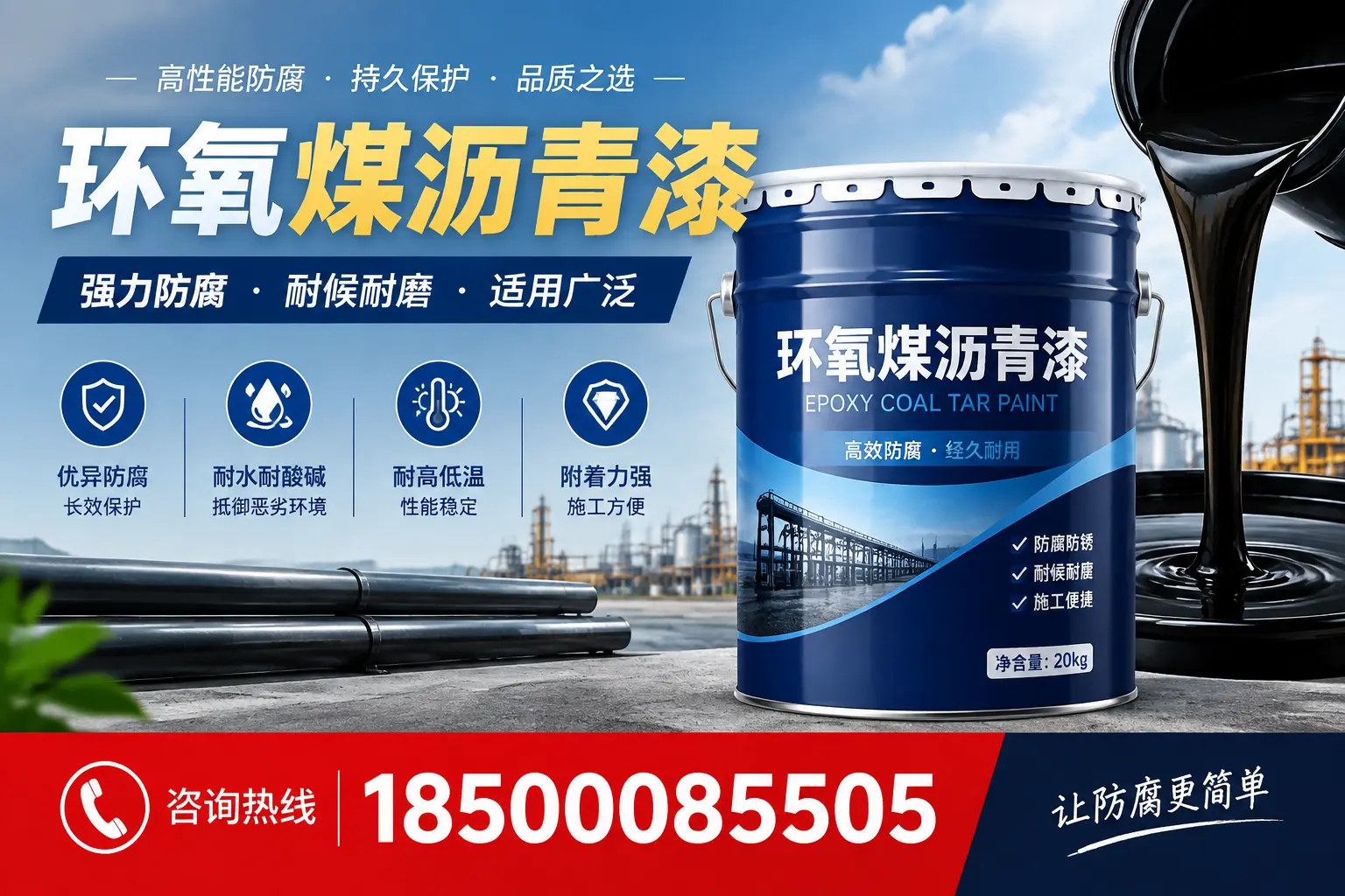 环氧煤沥青漆在不同气候条件下的表现分析,淮安适用性