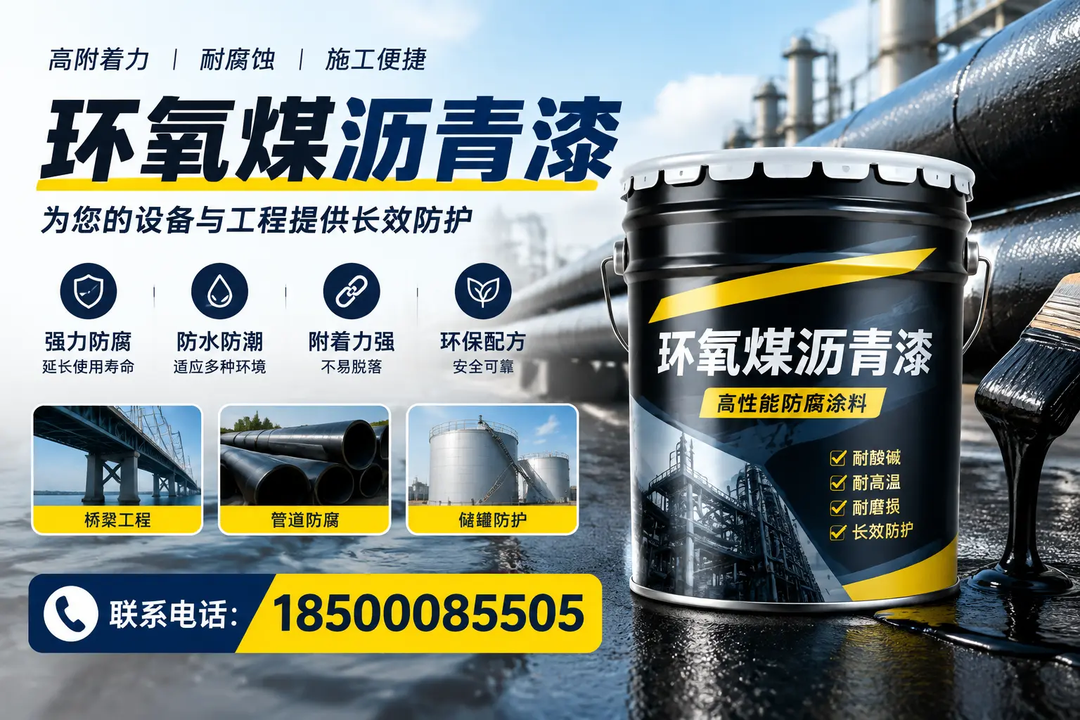 环氧煤沥青漆与其他涂料的对比分析,助力淮安企业决策