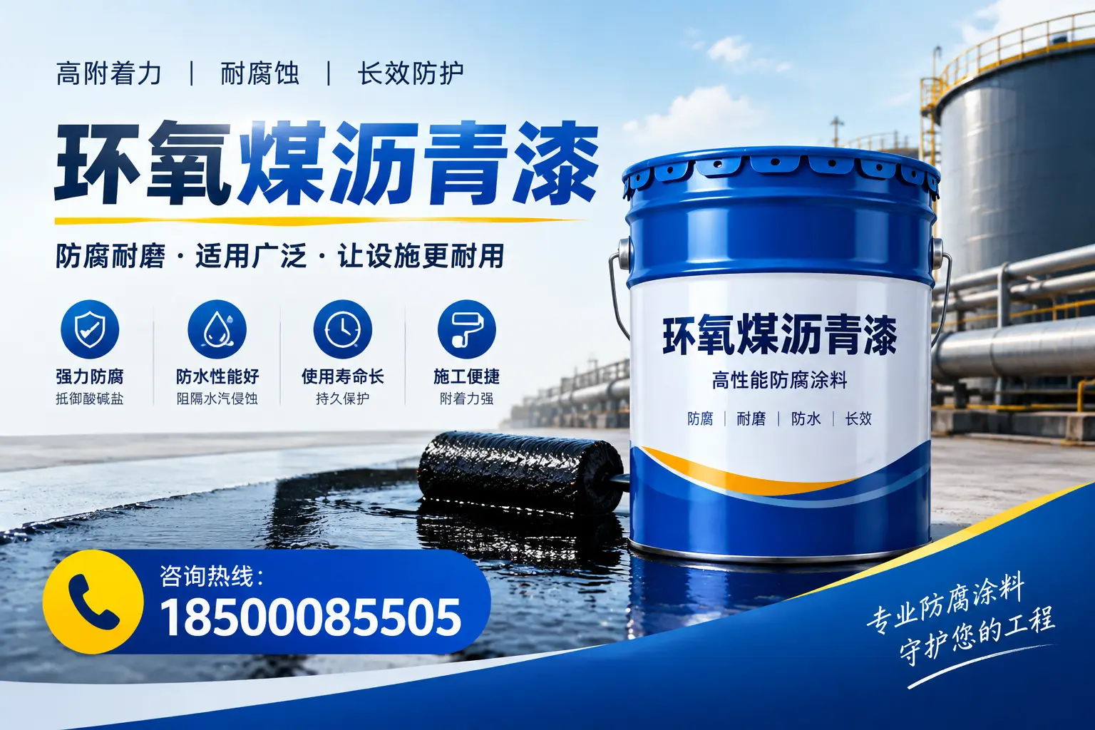 环氧煤沥青漆与其他涂料的对比分析，助力淮安企业决策